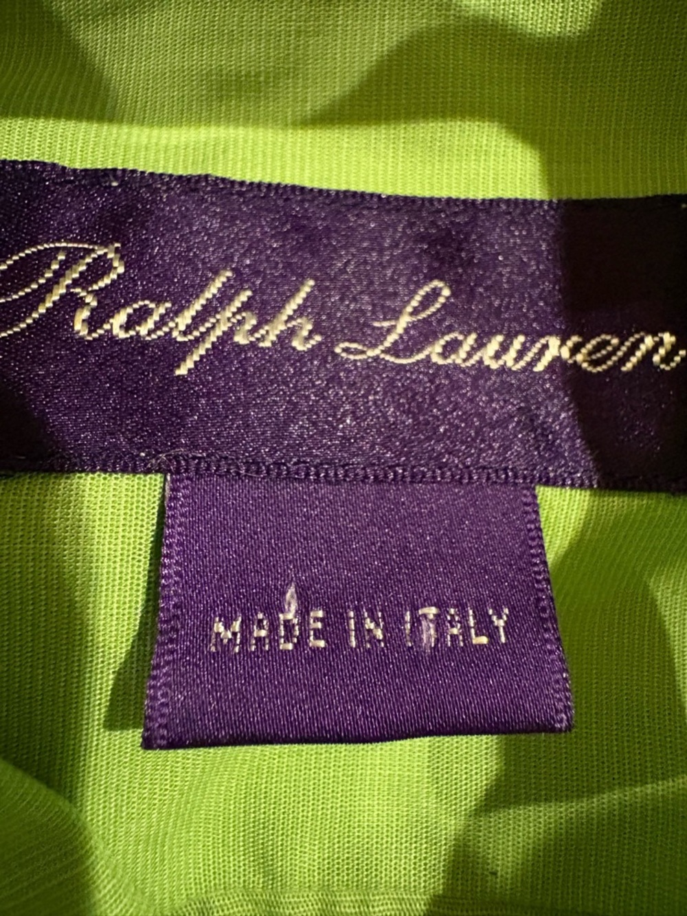 Ralph Lauren purple label button down pocket men’s  cotton shirt green XL - Picture 3 of 5